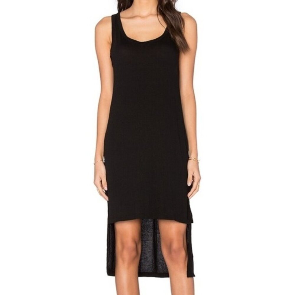 Revolve LNA women’s Tank Dress XS Gauze Black Boho Whimsigoth festival summer